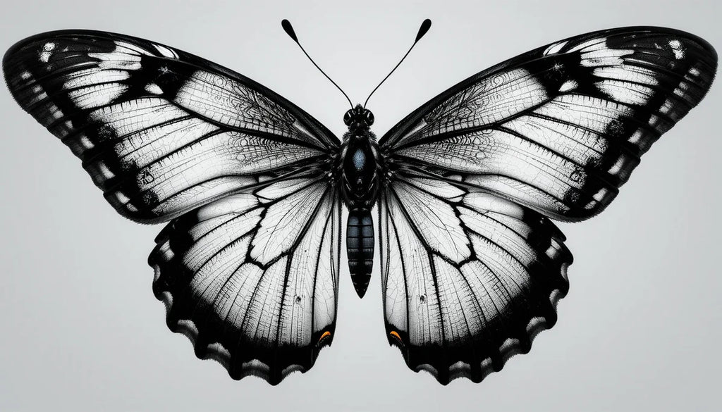 Butterfly wings close-up