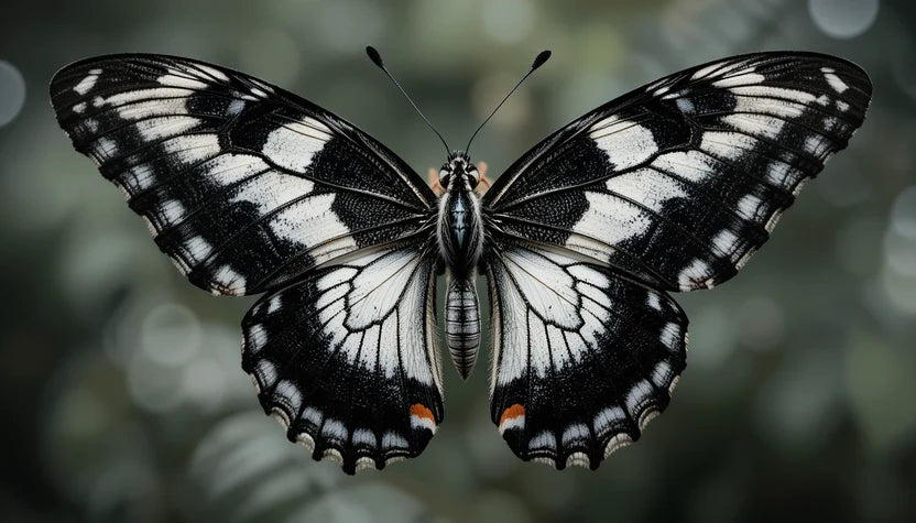 Butterfly wings close-up