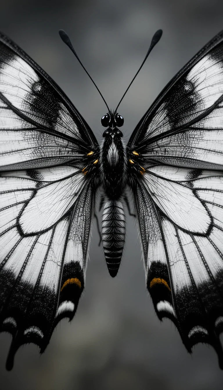 Butterfly wings close-up