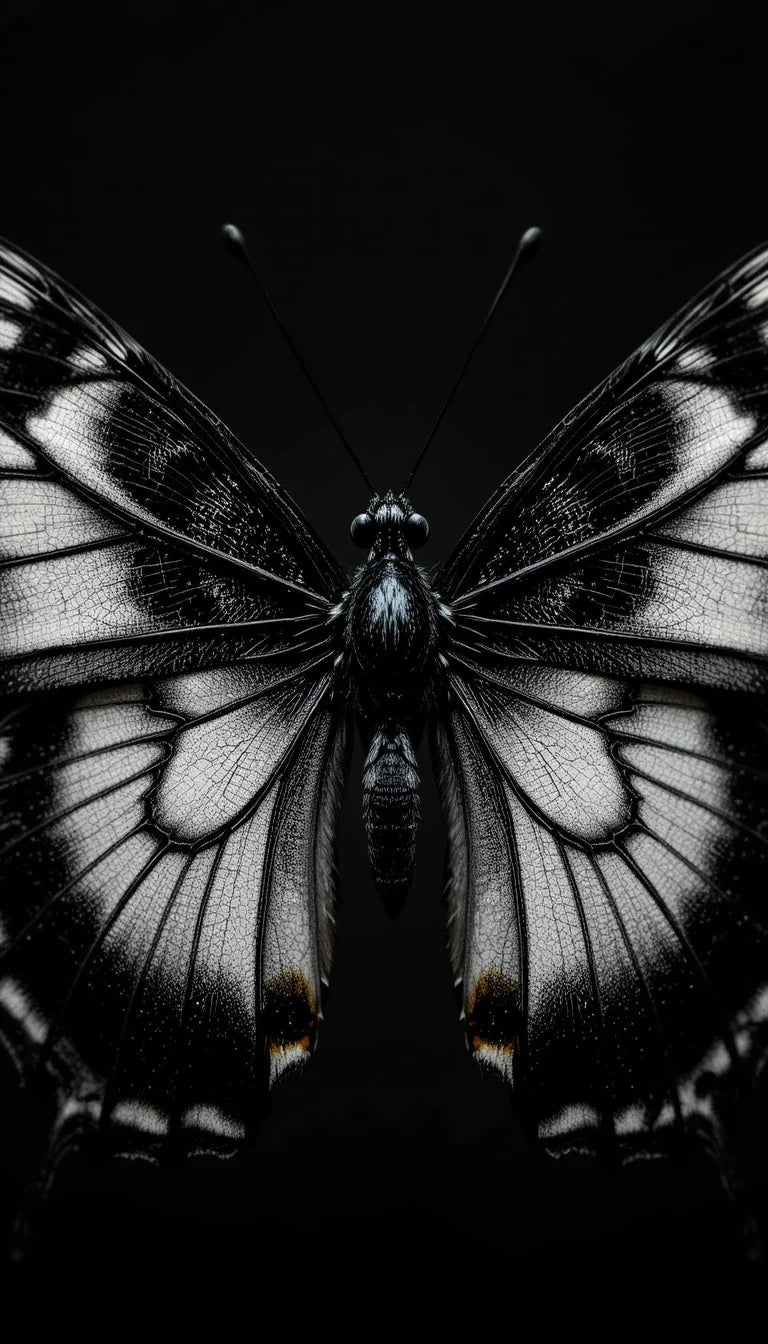 Butterfly wings close-up
