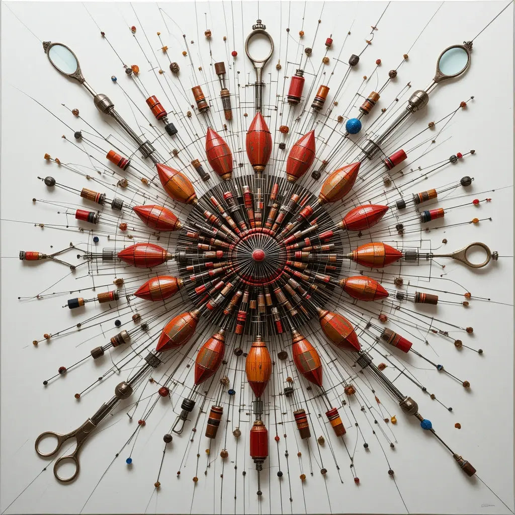 Vintage Radial Mandala Wall Art Print My Store