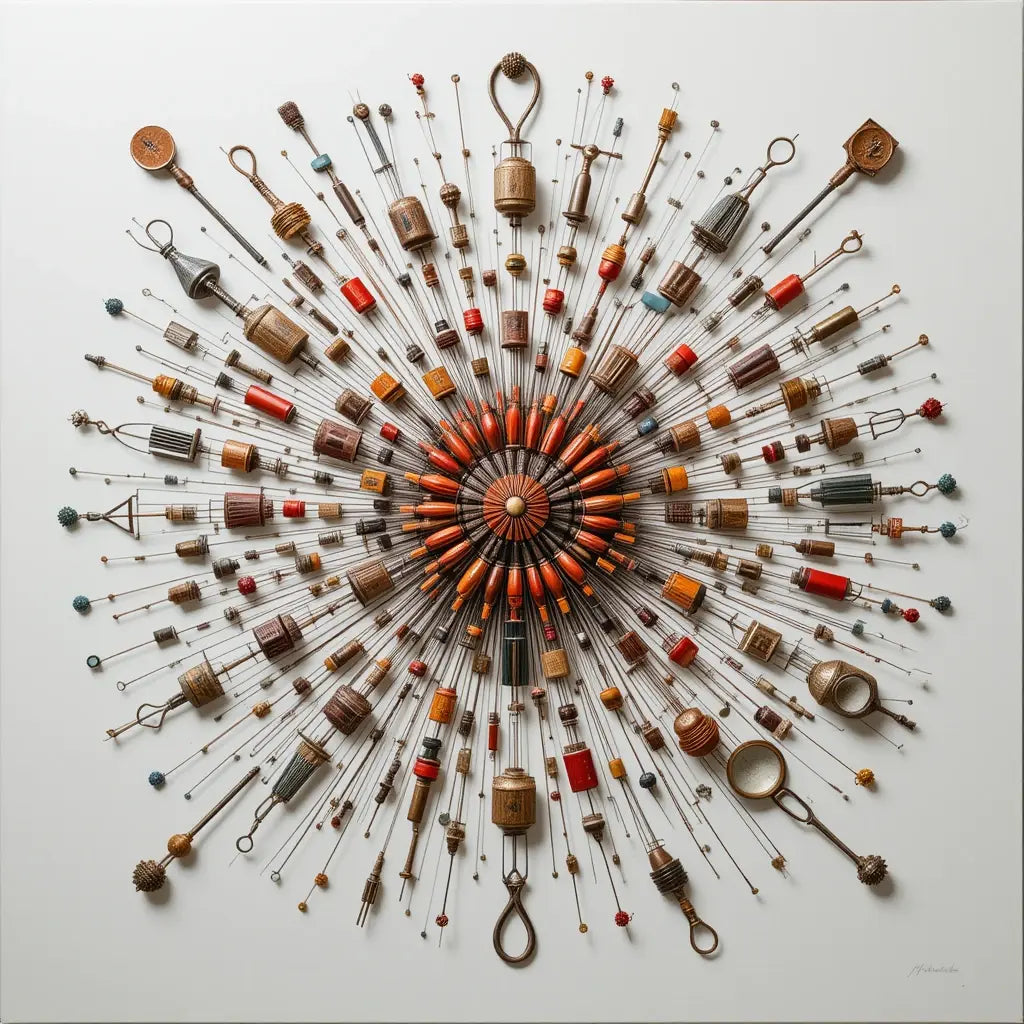 Vintage Radial Mandala Wall Art Print My Store