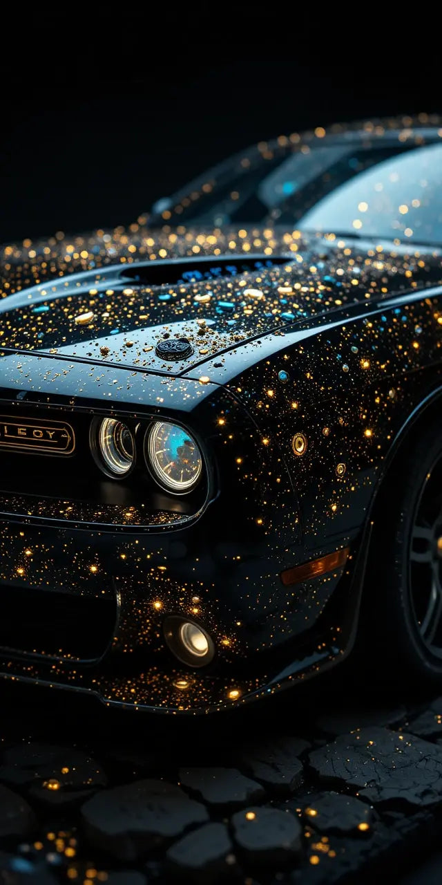 Galaxy Car Art Print - Futuristic Auto Decor My Store