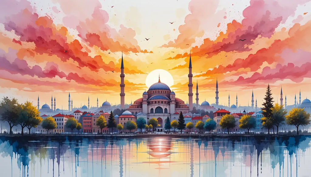 Ancient Ruins Sunrise Wall Art Print My Store