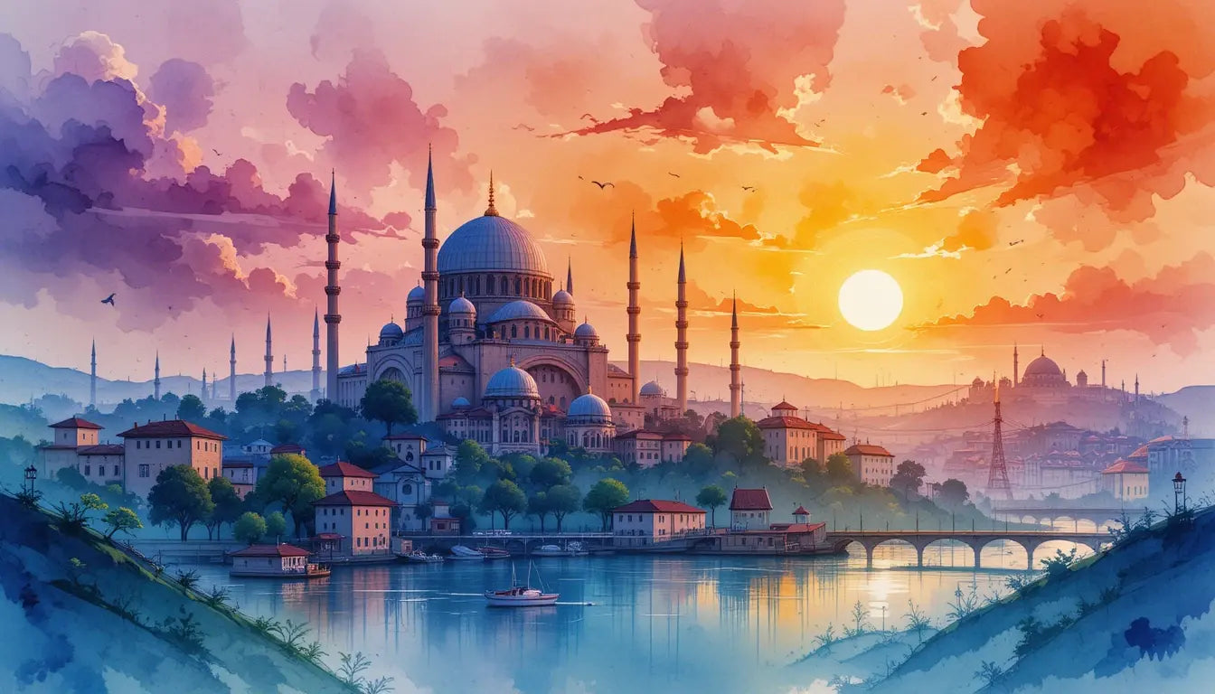 Ancient Ruins Sunrise Wall Art Print My Store