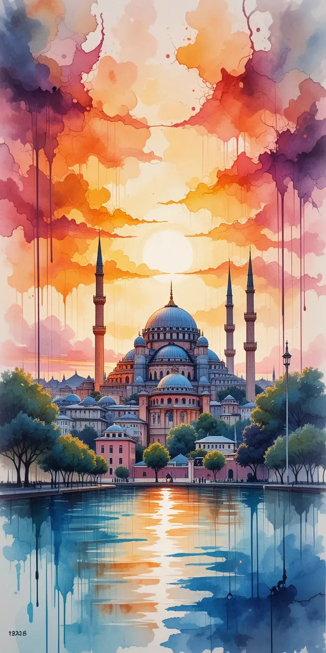 Ancient Ruins Sunrise Wall Art Print My Store