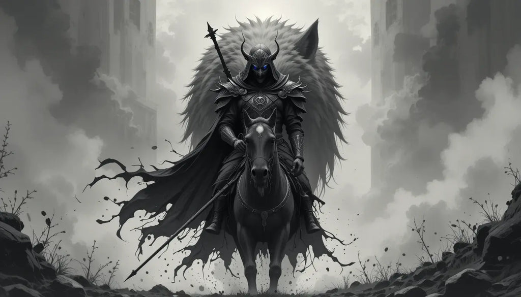 Dark Knight Rider – Gothic Fantasy Warrior Wall Art My Store