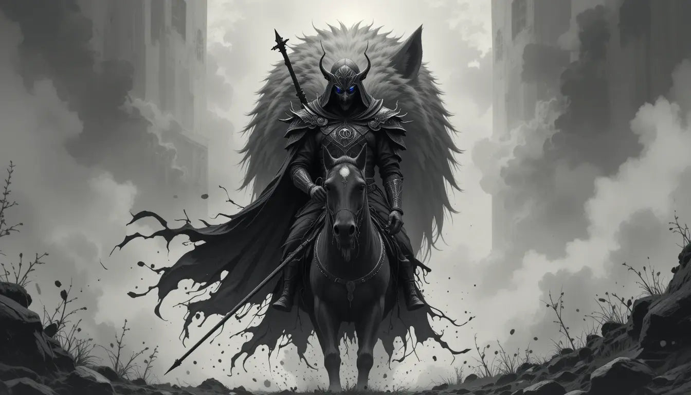 Dark Knight Rider – Gothic Fantasy Warrior Wall Art My Store