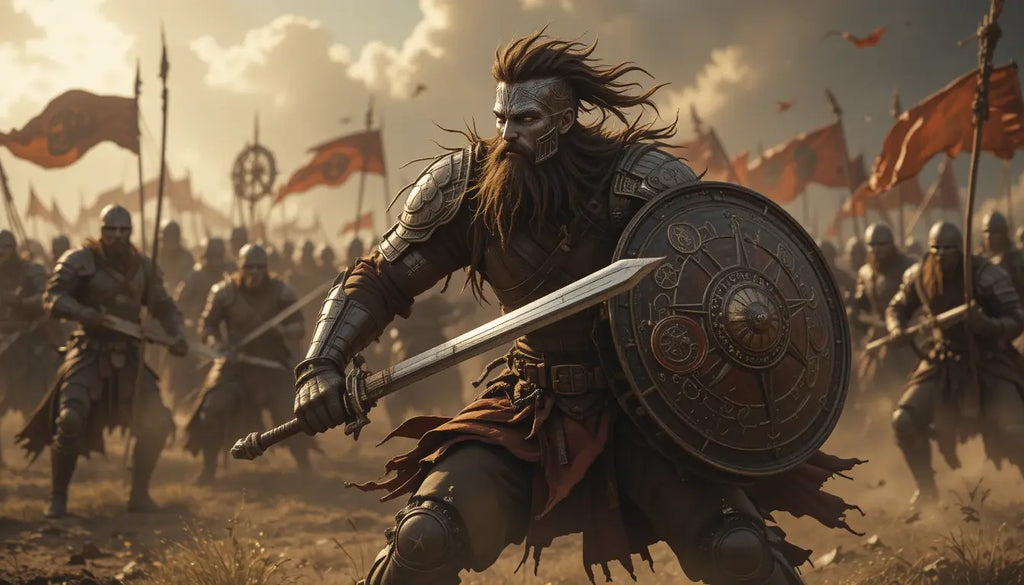 Warrior Horde Battle Wall Art Print My Store