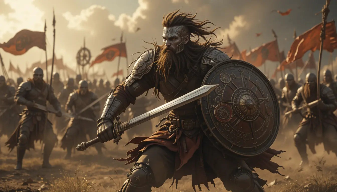 Warrior Horde Battle Wall Art Print My Store