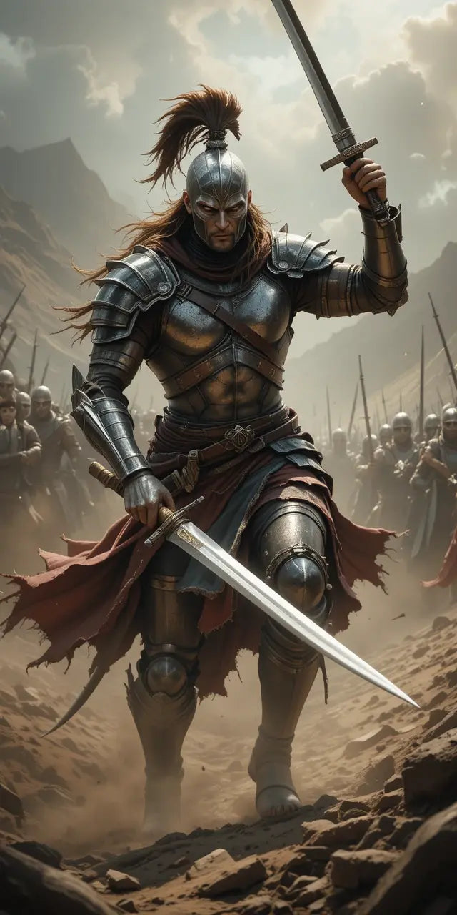 Warrior Horde Battle Wall Art Print My Store