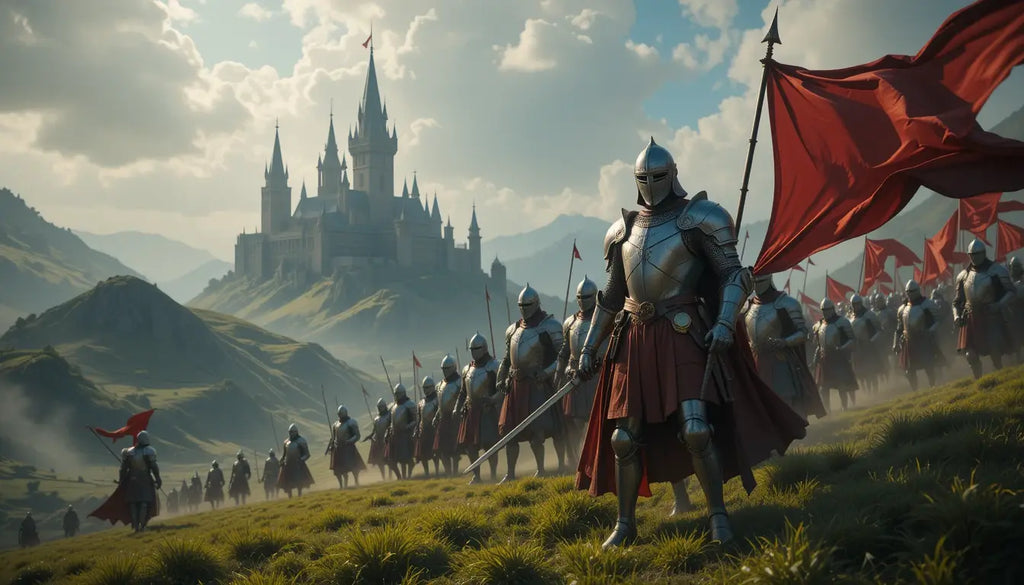 Medieval Knight Army Wall Art Print My Store