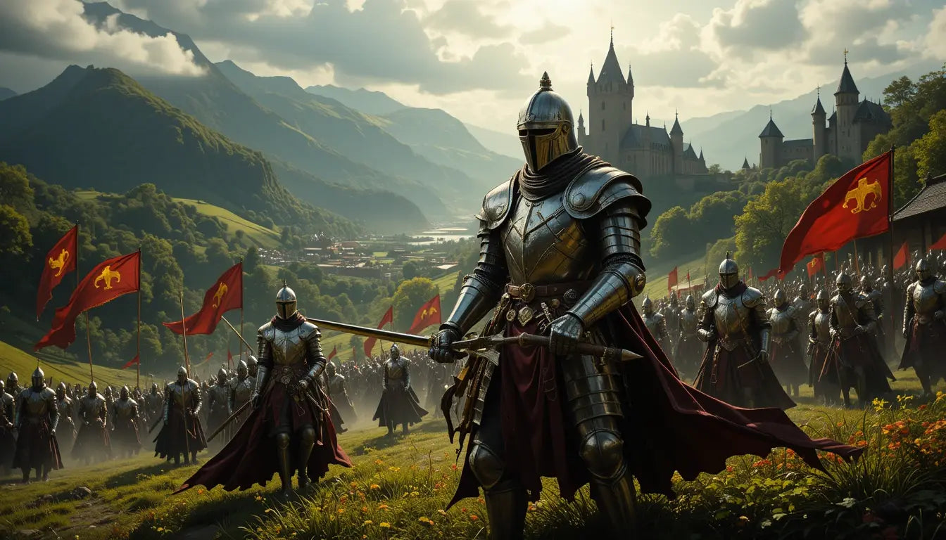 Medieval Knight Army Wall Art Print My Store