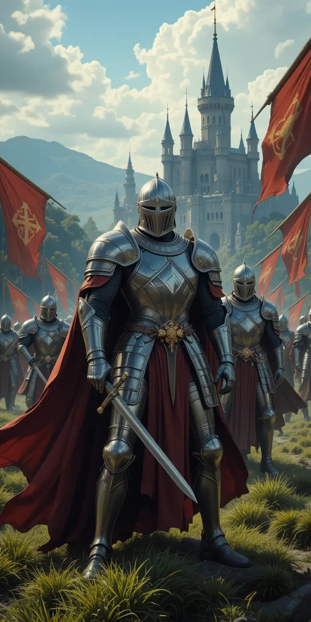 Medieval Knight Army Wall Art Print My Store