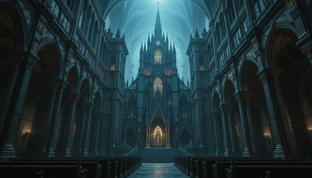 Gothic Cathedral Twilight Wall Art Print My Store