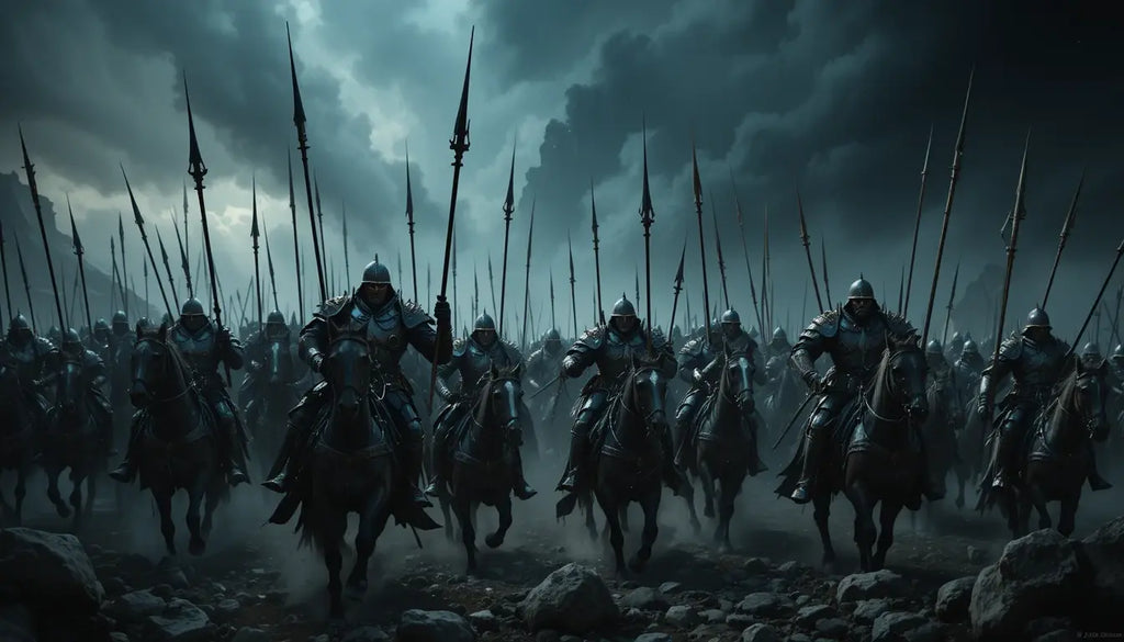 Epic Knight Cavalry Canvas Print My Store