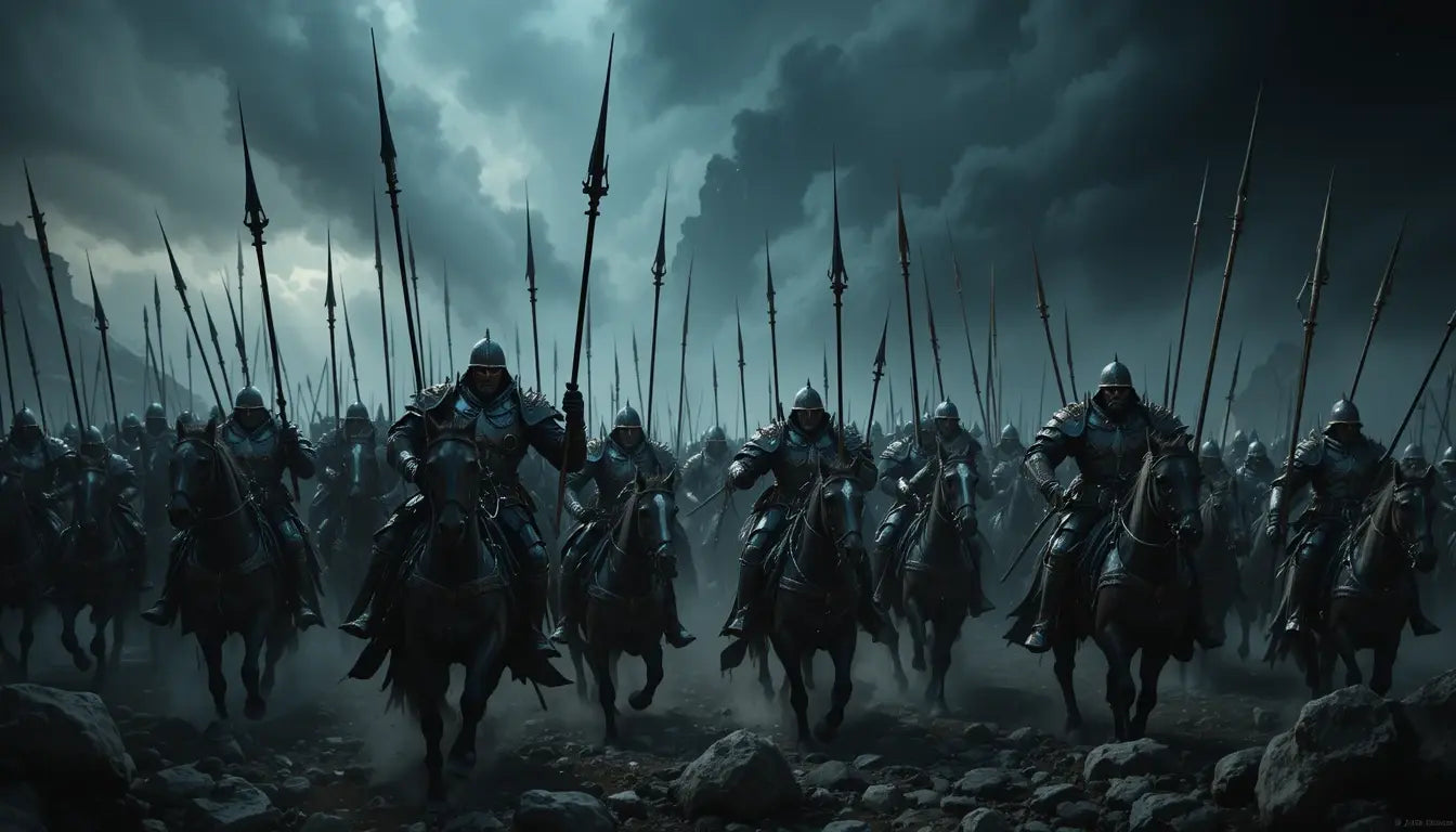 Epic Knight Cavalry Canvas Print My Store