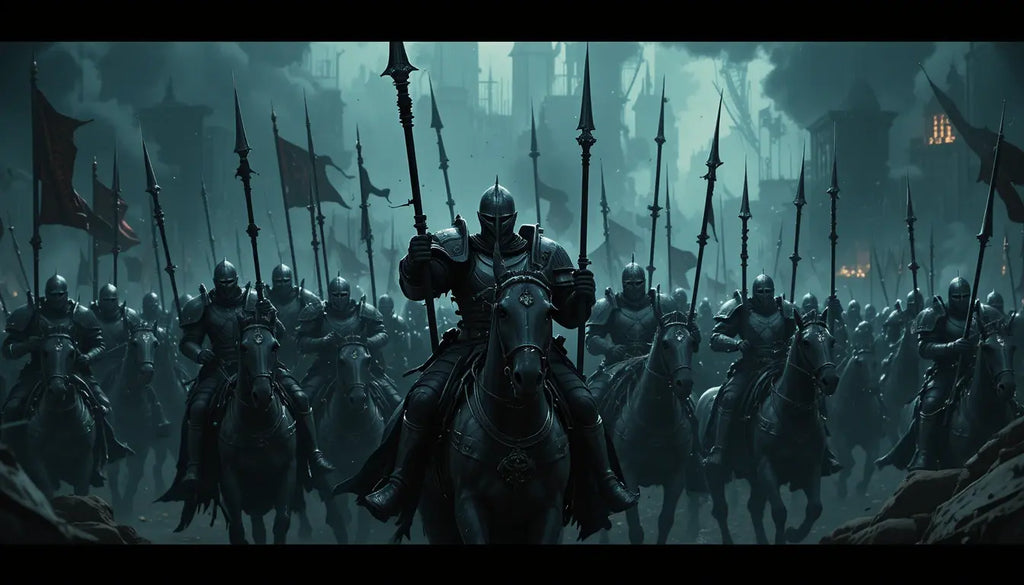 Epic Knight Cavalry Canvas Print My Store