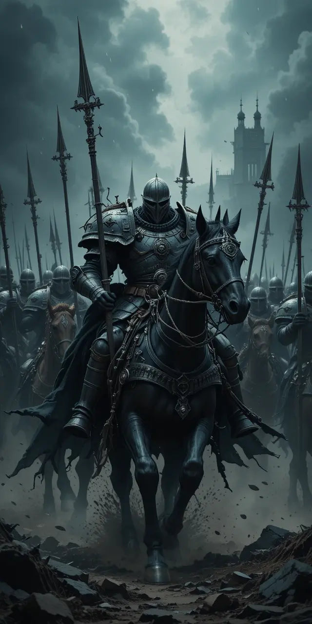 Epic Knight Cavalry Canvas Print My Store