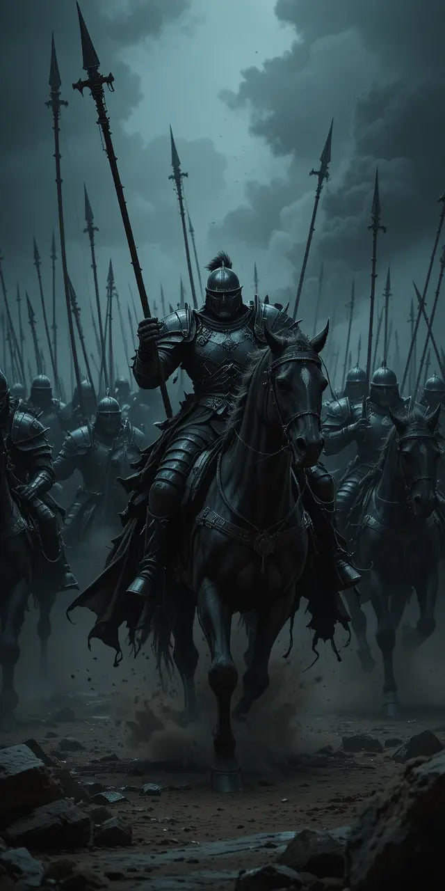 Epic Knight Cavalry Canvas Print My Store