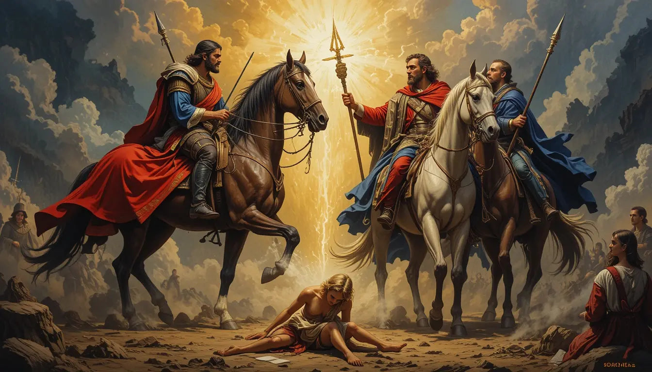 Epic Medieval Knights & Fallen Warrior Wall Art My Store