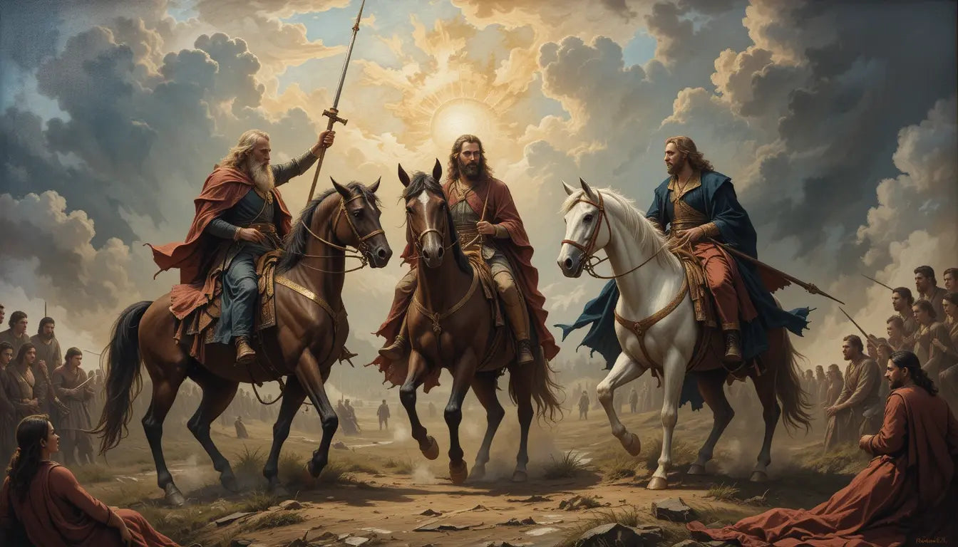 Epic Medieval Knights & Fallen Warrior Wall Art My Store