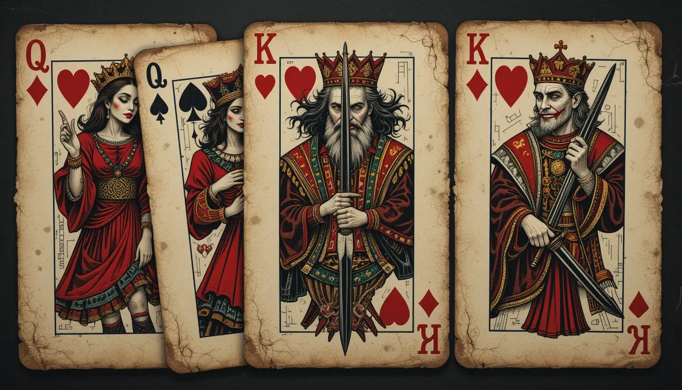 Jester Queen Card Wall Art Print My Store