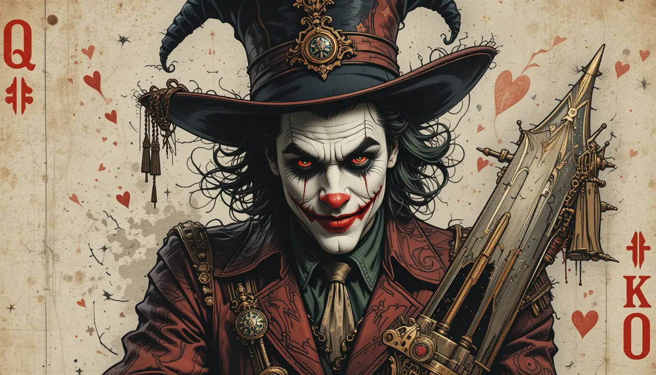 Jester Queen Card Wall Art Print My Store