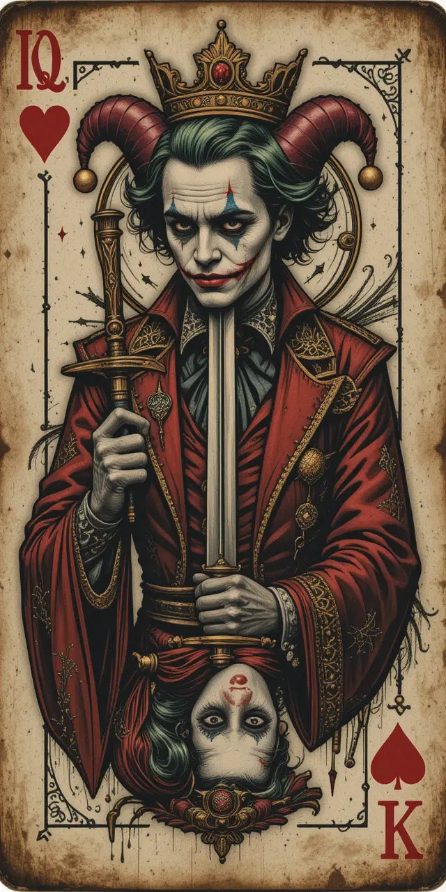 Jester Queen Card Wall Art Print My Store