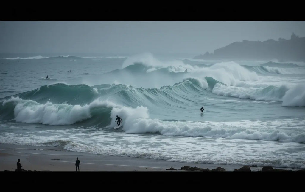 Epic Big Wave Surfing - Dramatic Ocean Canvas Print My Store