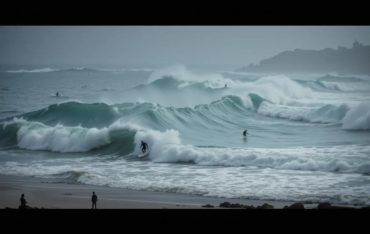 Epic Big Wave Surfing - Dramatic Ocean Canvas Print My Store