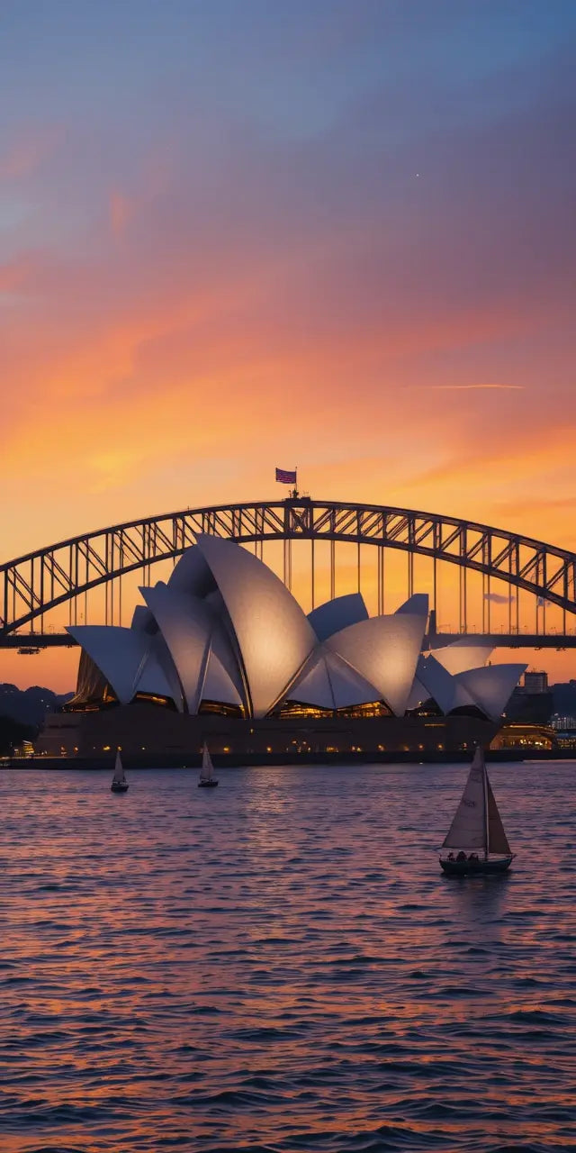 Sydney Opera House and Harbour Bridge at Sunset My Store
