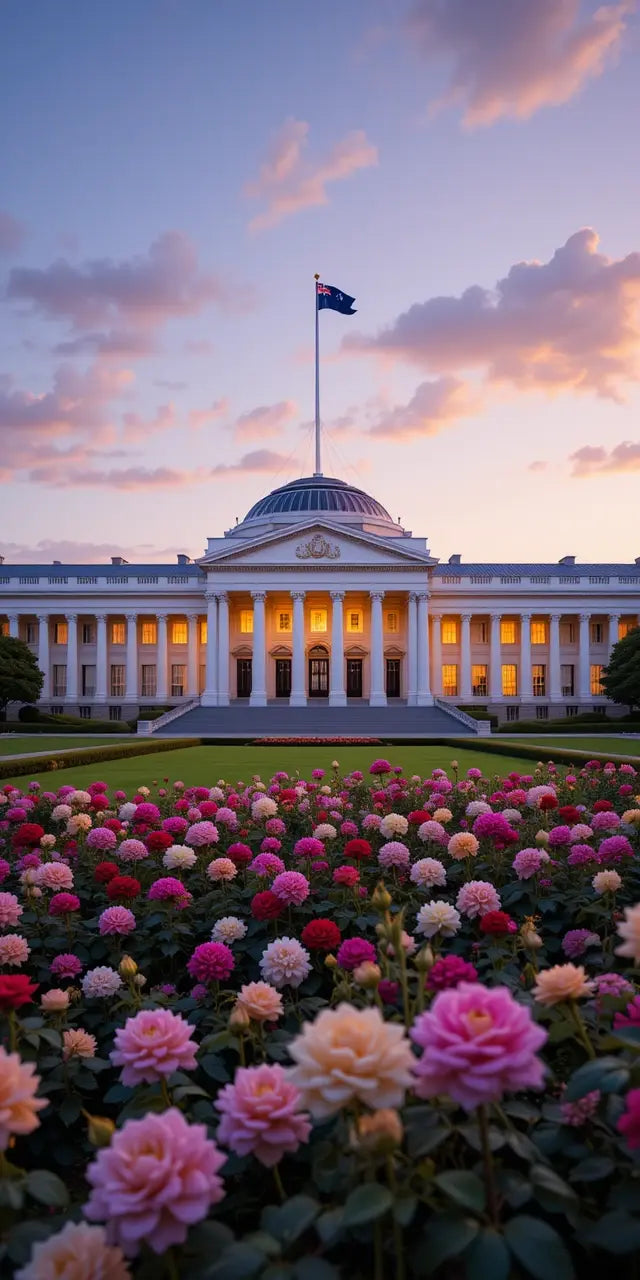 Grand Palace with Rose Garden at Sunset My Store
