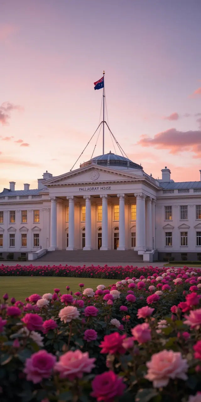 Grand Palace with Rose Garden at Sunset My Store