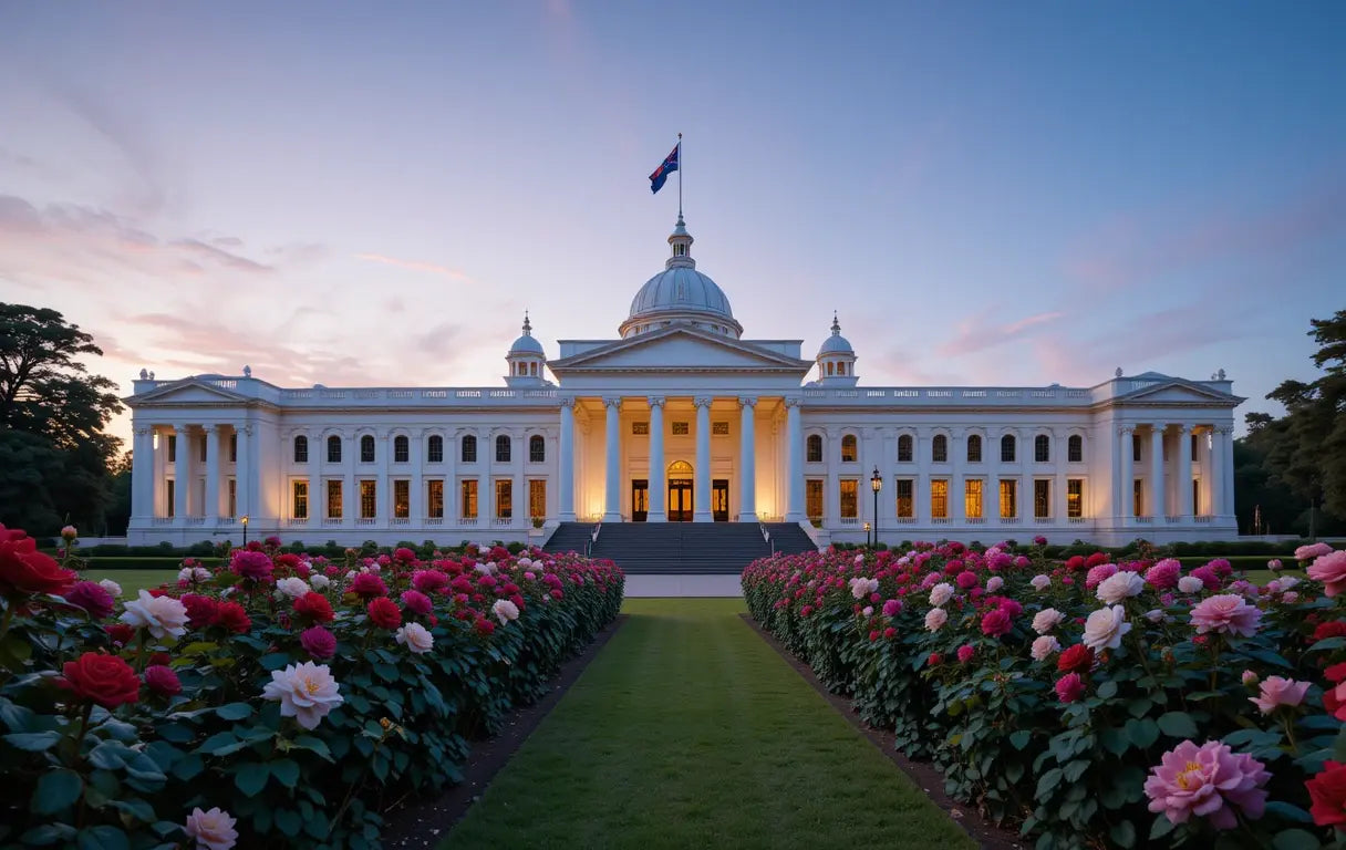 Grand Palace with Rose Garden at Sunset My Store
