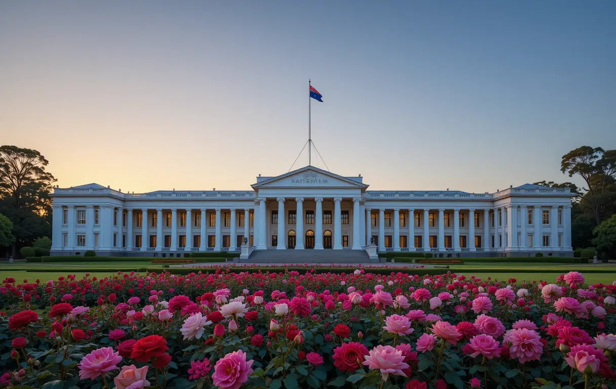 Grand Palace with Rose Garden at Sunset My Store