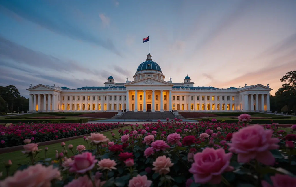 Grand Palace with Rose Garden at Sunset My Store
