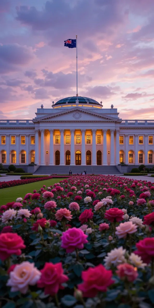 Grand Palace with Rose Garden at Sunset My Store