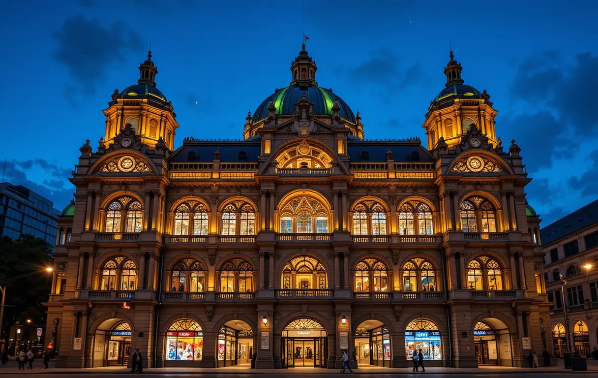 Hyde Park Courtyard Evening Lights My Store