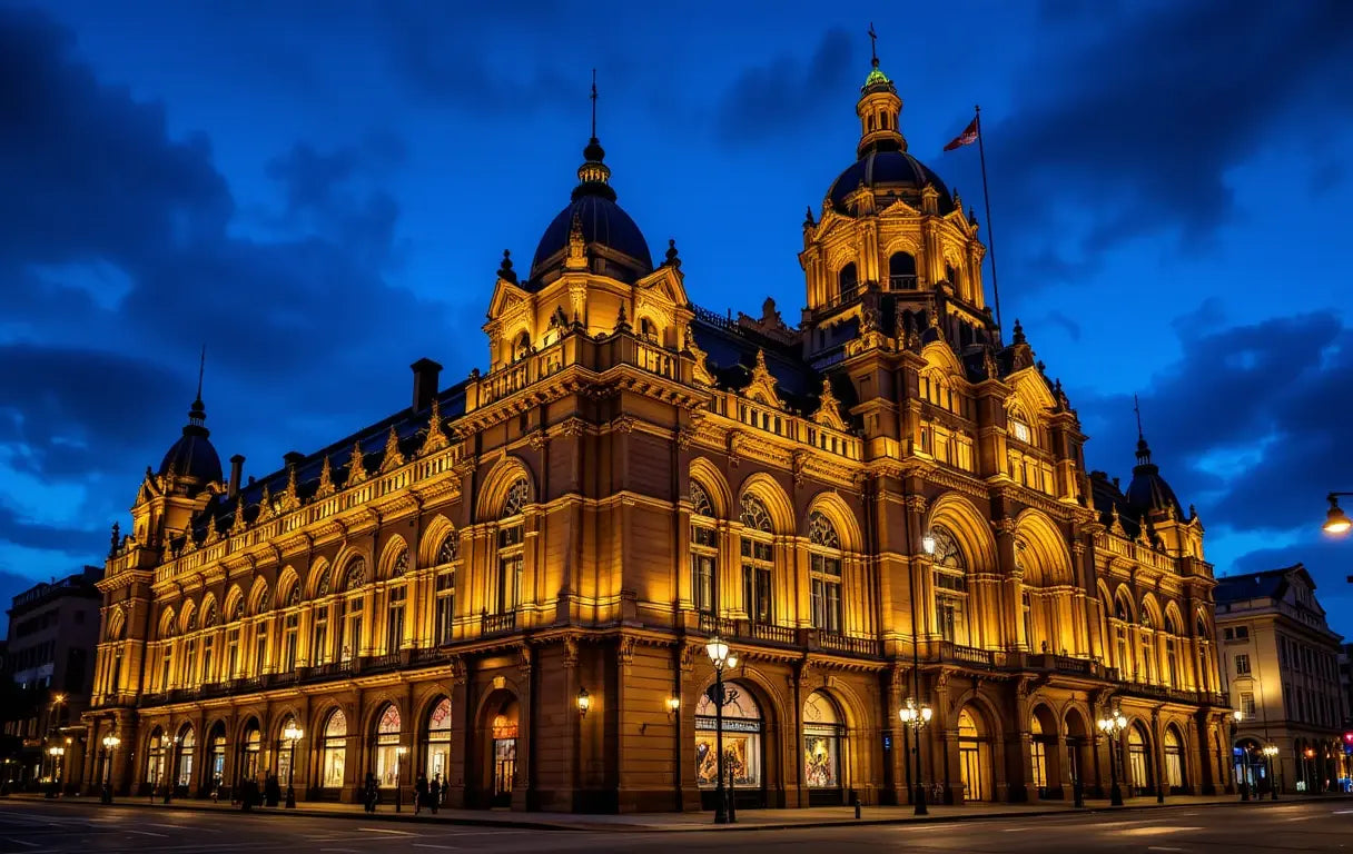 Hyde Park Courtyard Evening Lights My Store