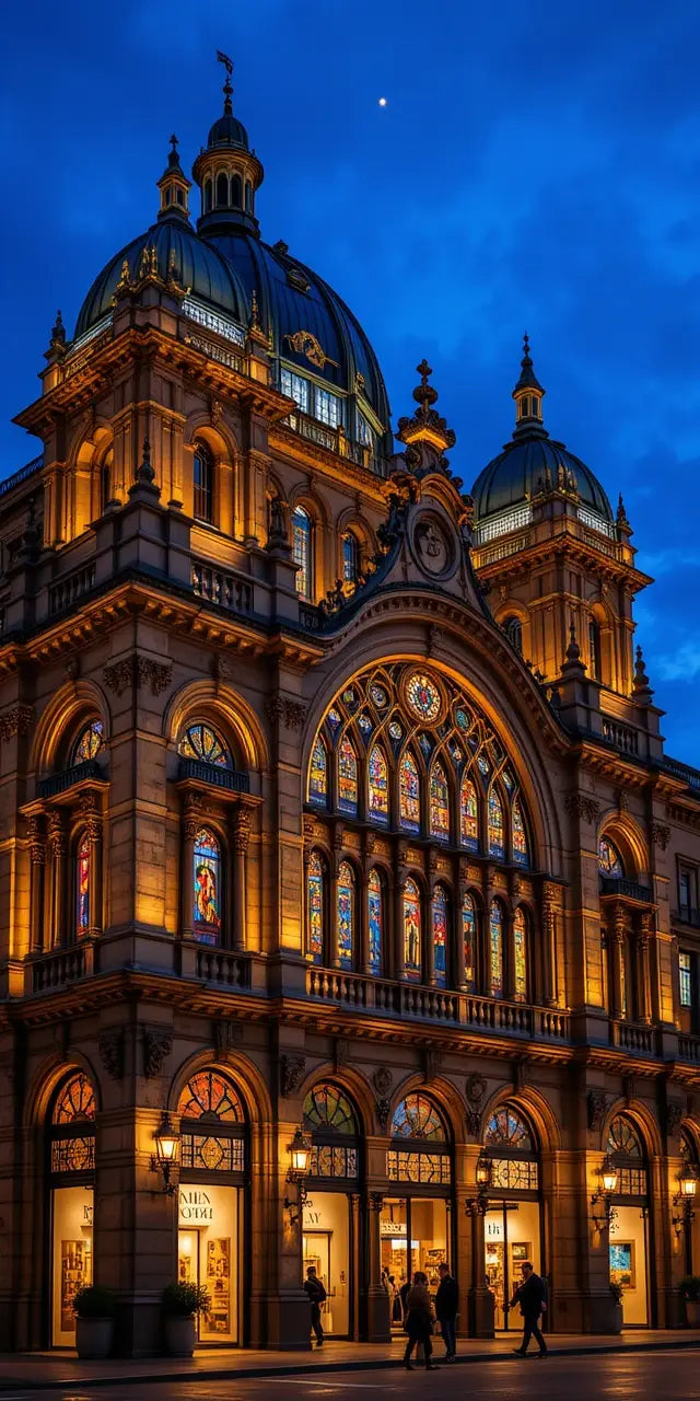 Hyde Park Courtyard Evening Lights My Store