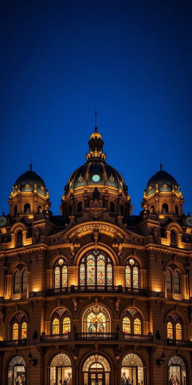 Hyde Park Courtyard Evening Lights My Store