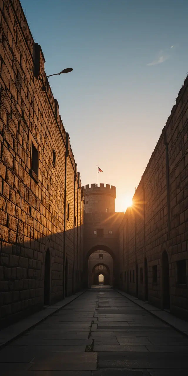 Illuminated Heritage Palace at Dusk” My Store