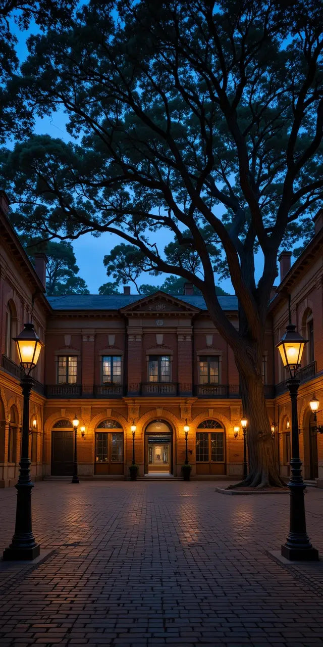 Colonial Courtyard with Jacaranda My Store