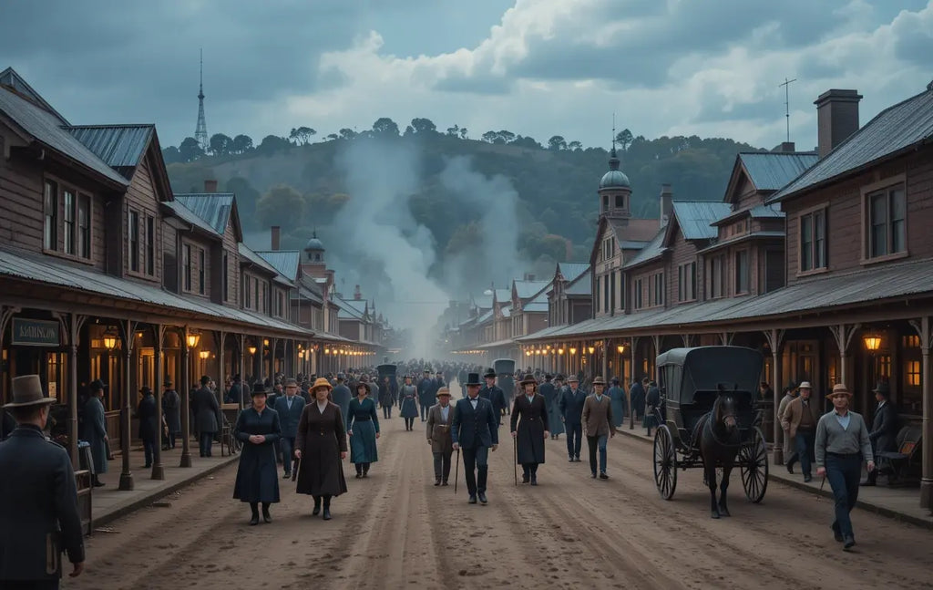 Victorian Steampunk Town Street My Store