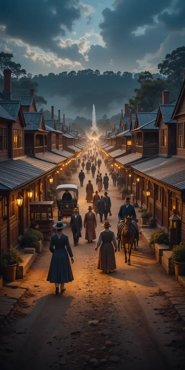 Victorian Steampunk Town Street My Store