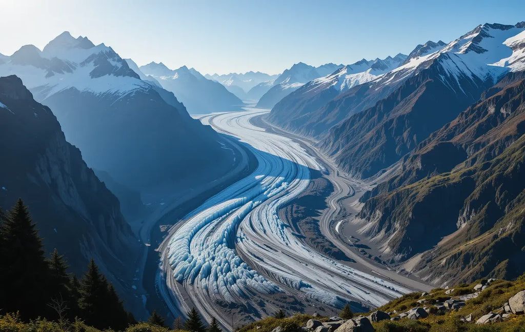 Aletsch Glacier Landscape (Sweeping Swiss Valley of Ice) My Store