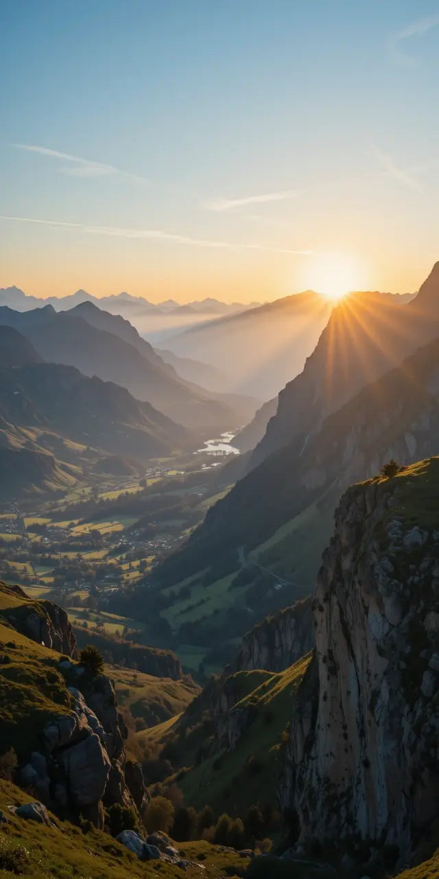 Sunrise Over Majestic Mountain Landscape My Store