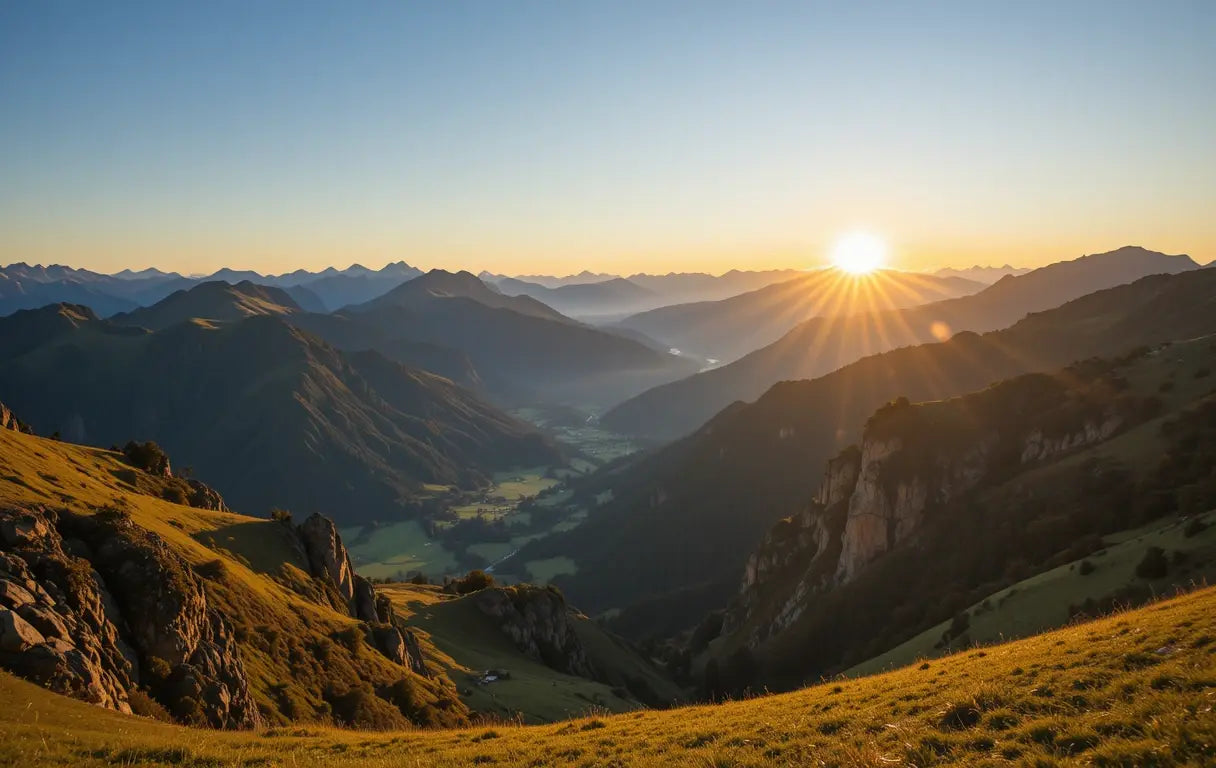 Sunrise Over Majestic Mountain Landscape My Store