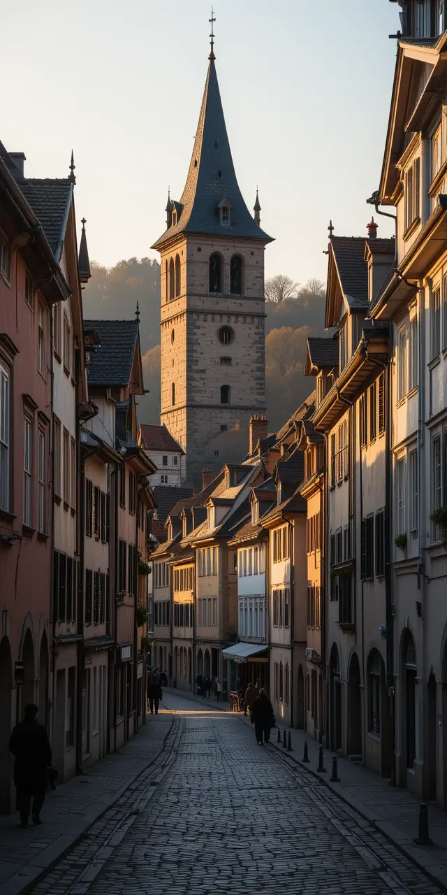 Historic Town Square at Sunset My Store